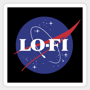 LOFI music NASA logo Sticker